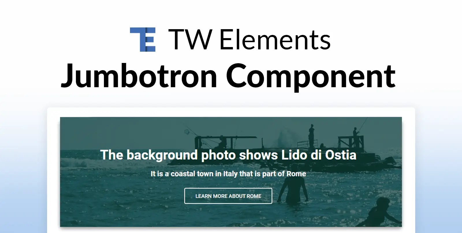 Tailwind CSS Jumbotron Free Examples & Tutorial