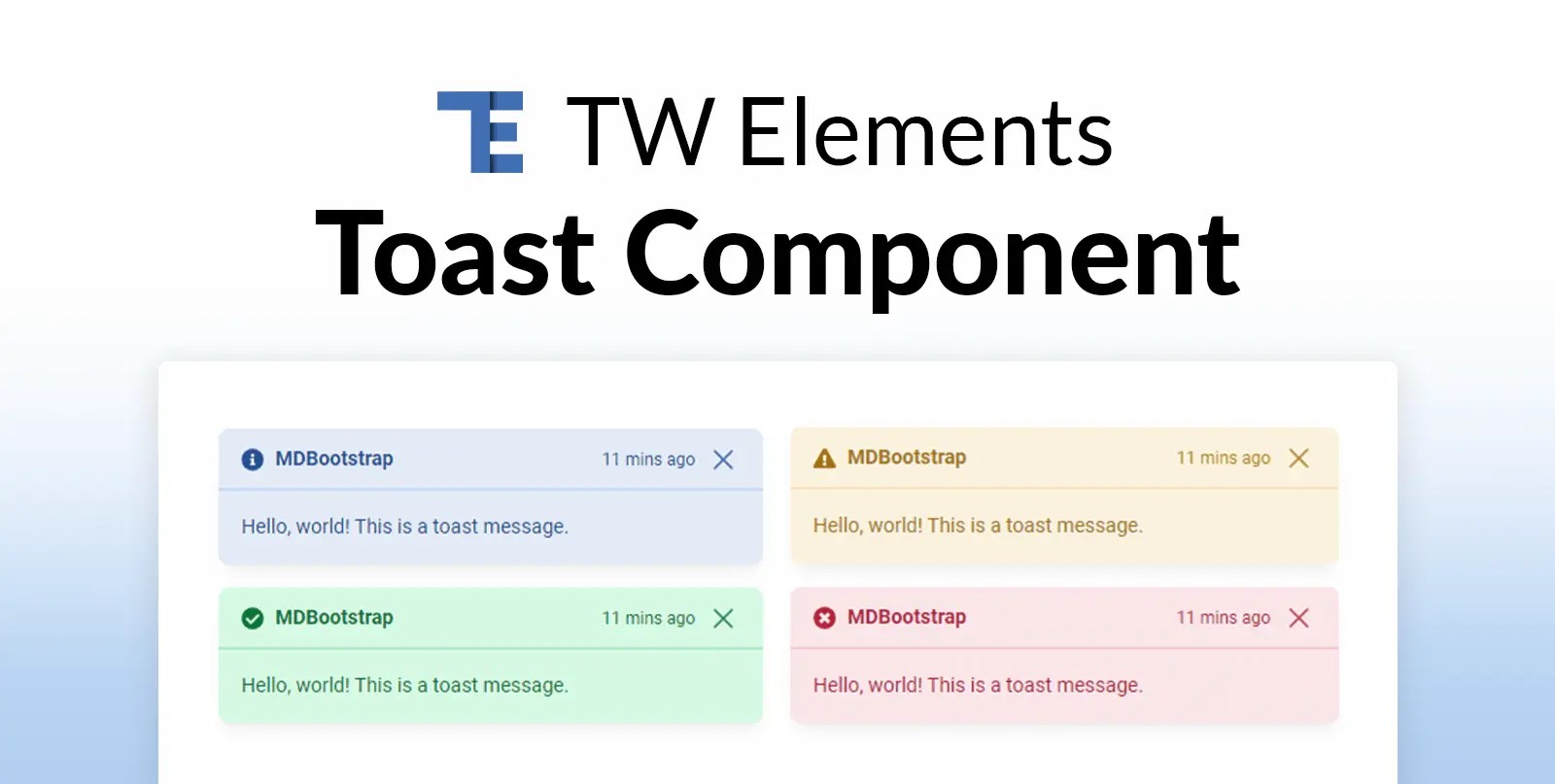 Tailwind CSS Toast Free Examples & Tutorial