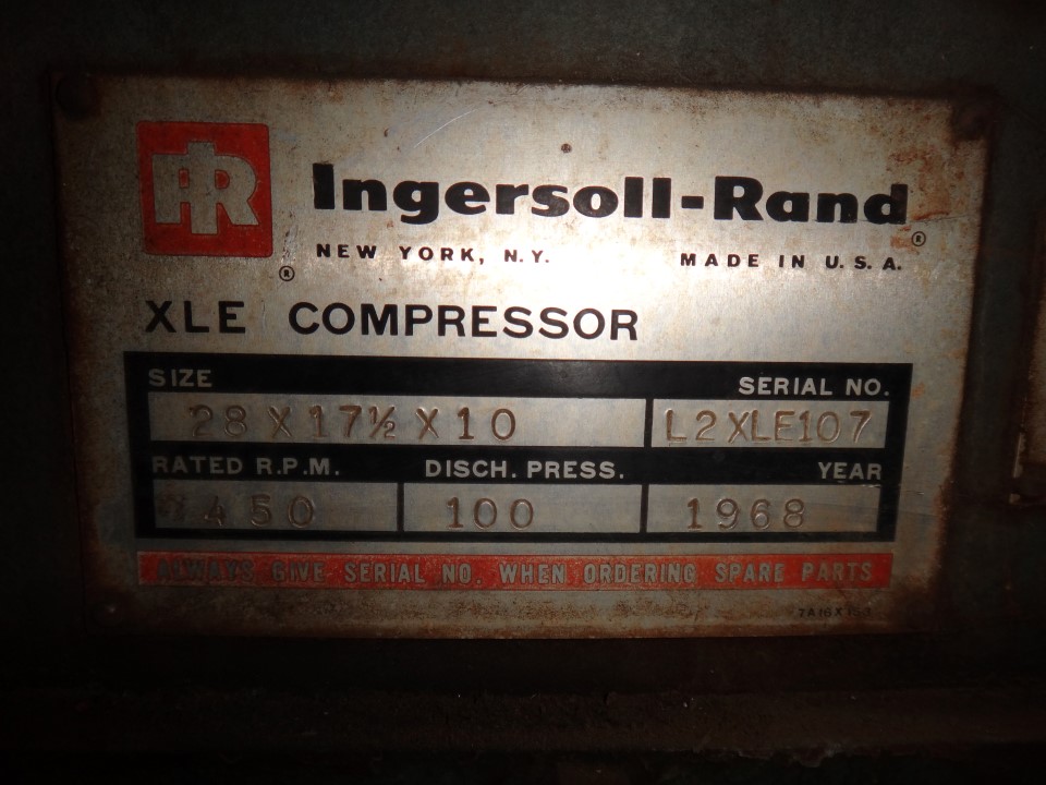 Ingersoll Rand Super XLE 500 HP Compressor, Transamerican Equipment Company