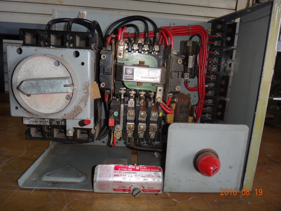 General Electric IC7700 size 1 Motor Control Center Bucket