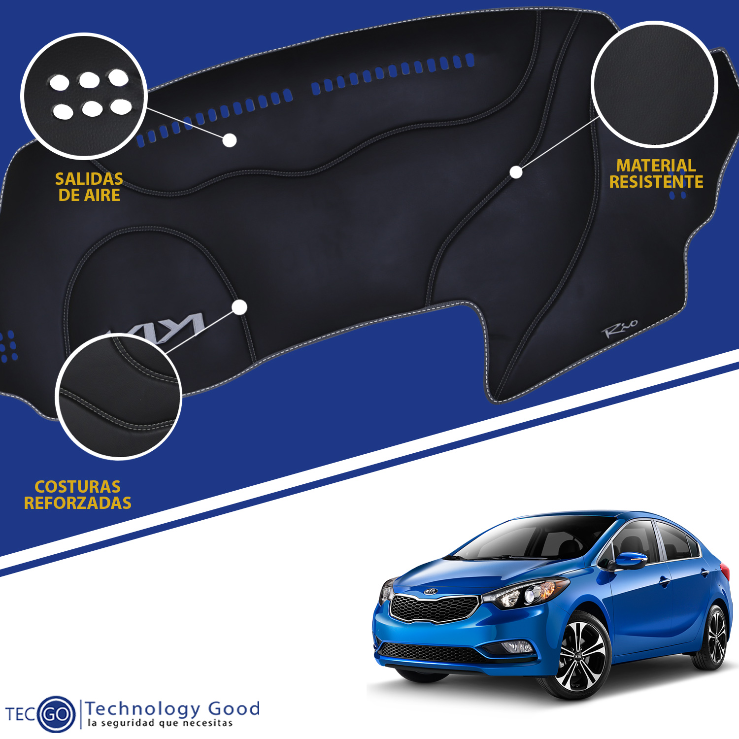 PROTECTOR TABLERO TIPO KIA RIO 2014 TECGO