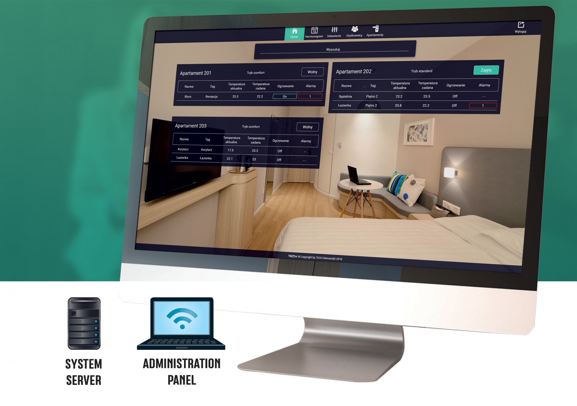 Hotels system Hotels system TECH Sterowniki