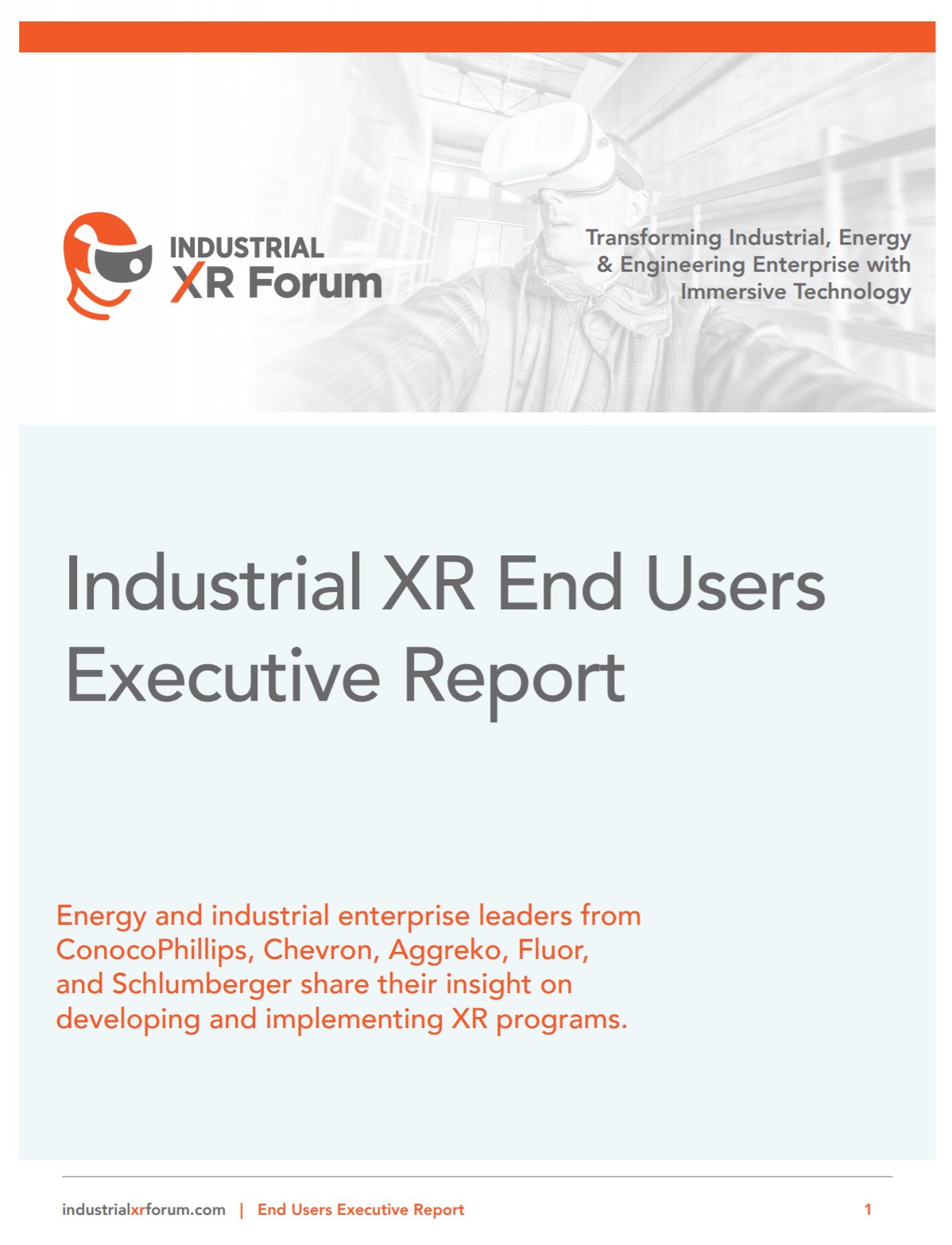Industrial XR End Users Executive Report TechLabs
