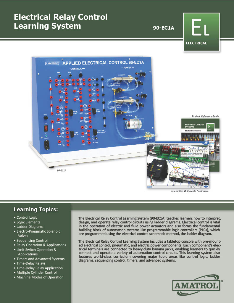 Electrical Relay Control Training System Amatrol
