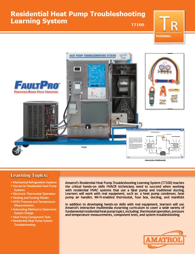 Residential Heat Pump Troubleshooting Learning System