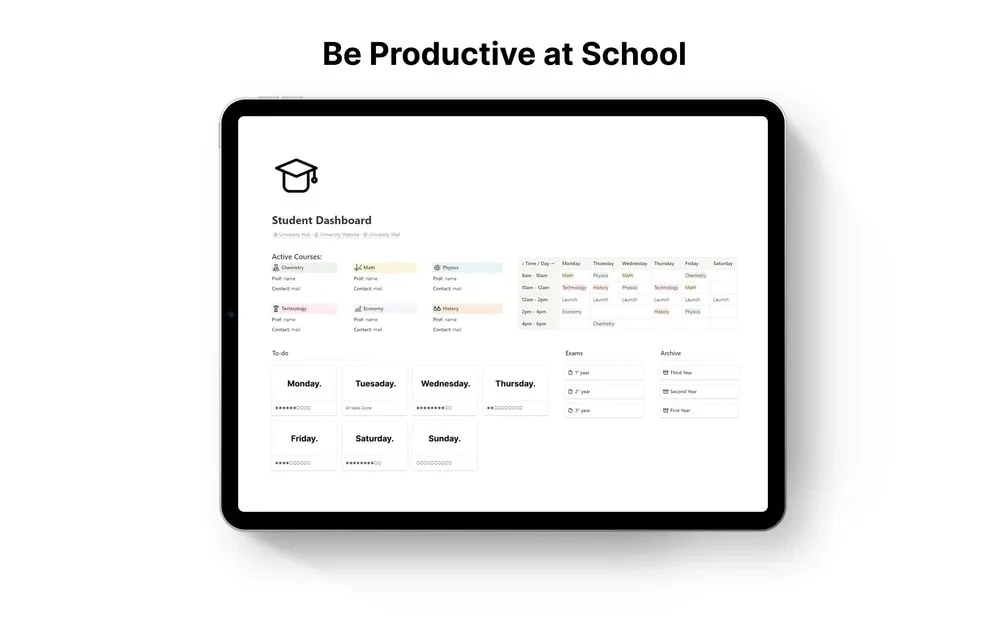 Best Notion Templates For Students (2022) TechLatest