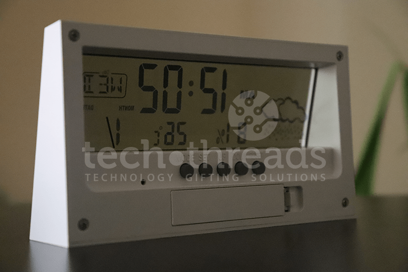 Sharp Weather Station Clock With Black Light | Corporate Gifting, Pune