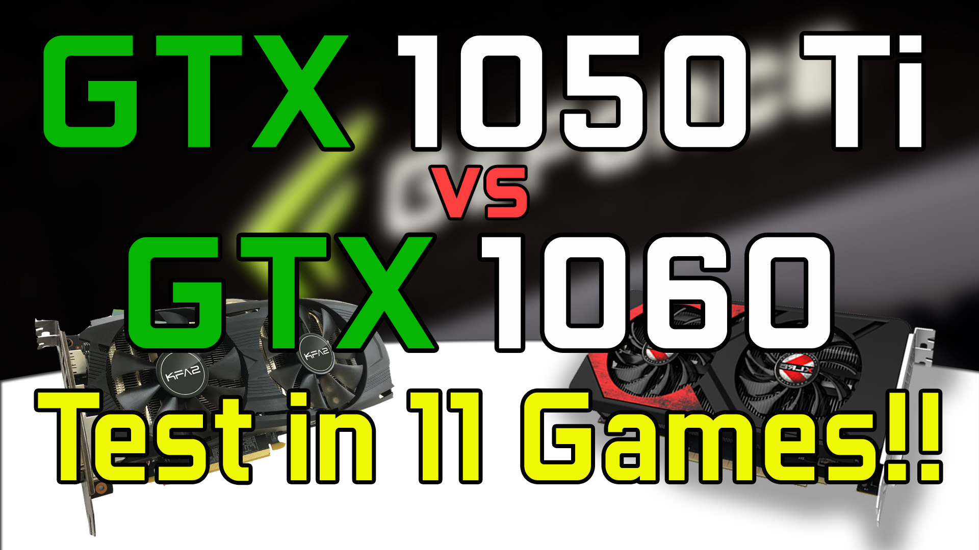 GTX 1050 Ti vs GTX 1060 Test in 11 Games (i74790K) Tech