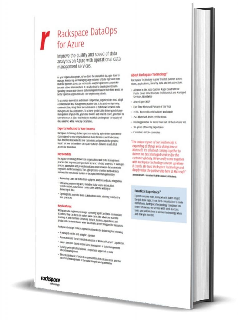 Rackspace DataOps for Azure TechProspect