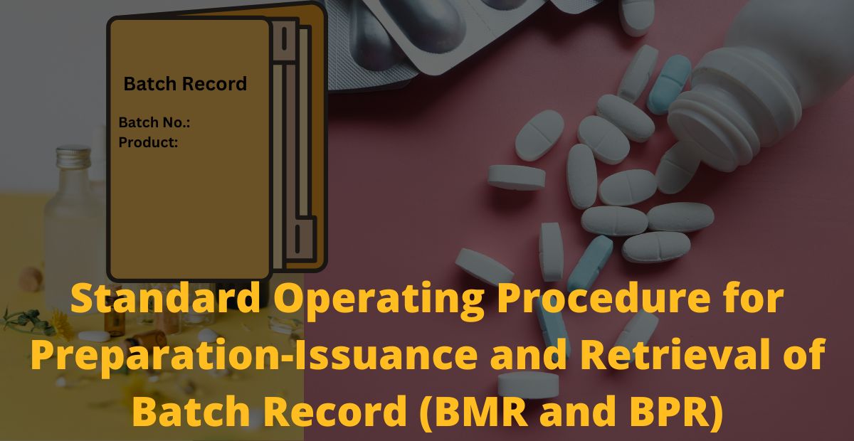 Standard Operating Procedure For PreparationIssuance And Retrieval Of