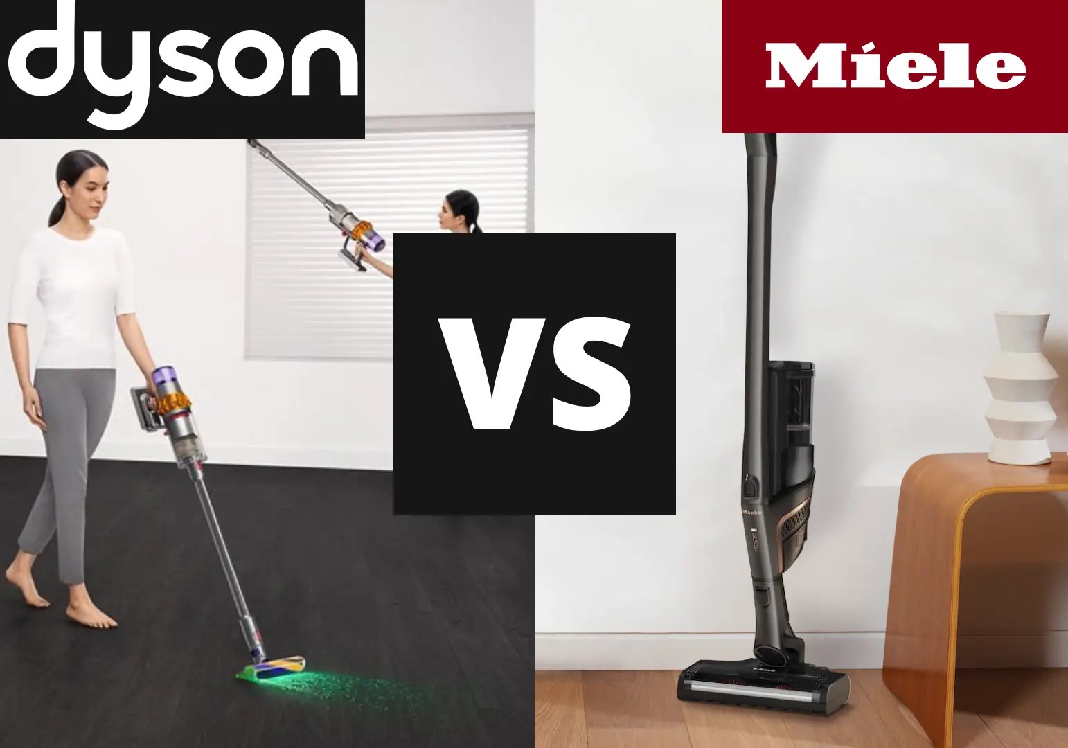 Bedste ledningsfri støvsuger Dyson vs. Miele Tech Robotten