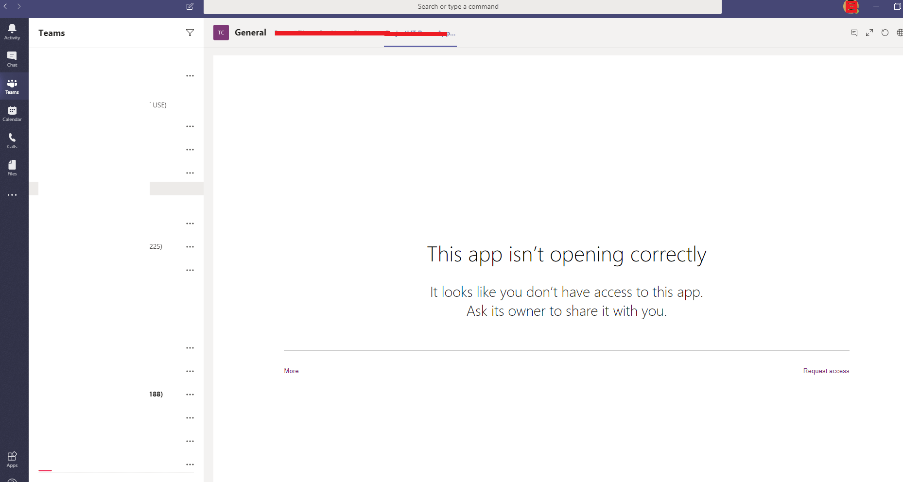 PowerApps Applications not working through Microsoft Teams Tab