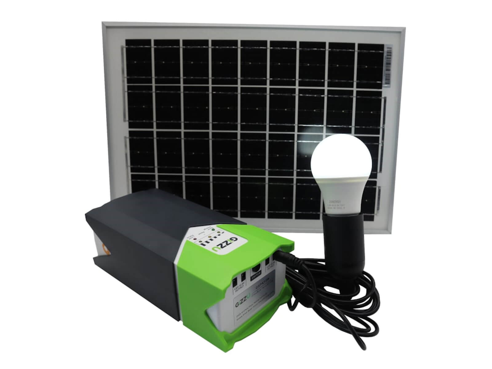 GIZZU 10W SOLAR PANEL LIGHTING KIT tech.co.za