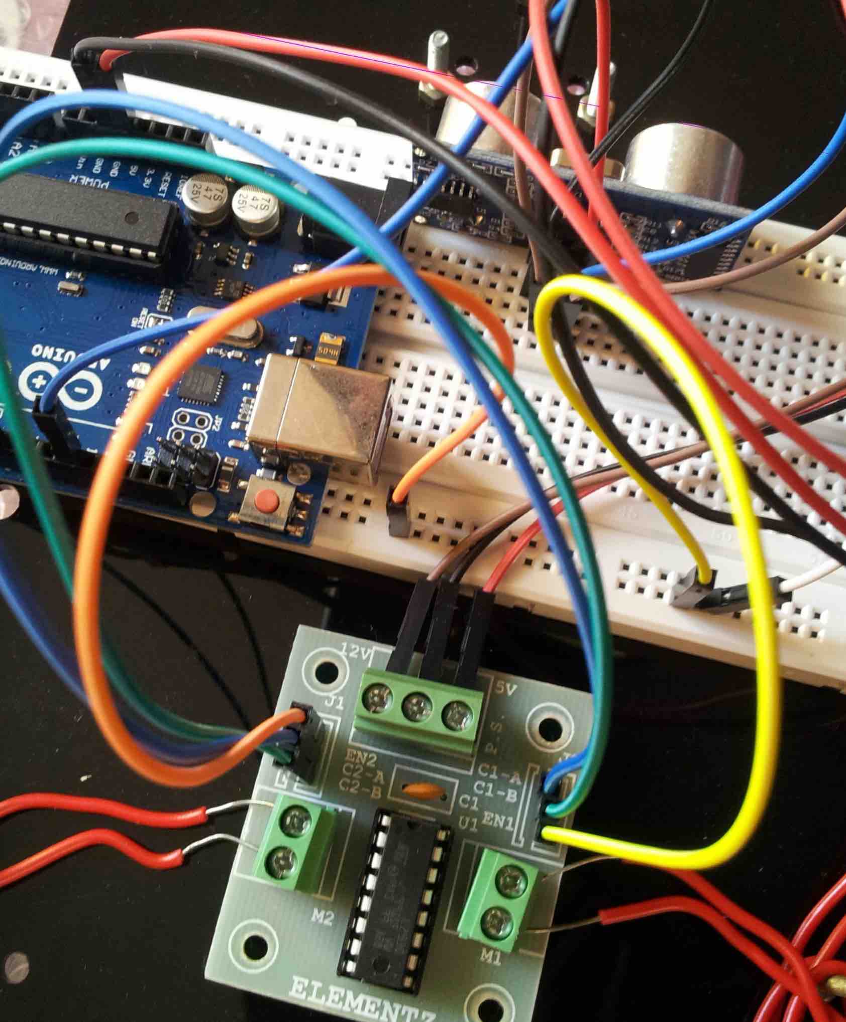 Simple obstacle avoiding robot using arduino !geek