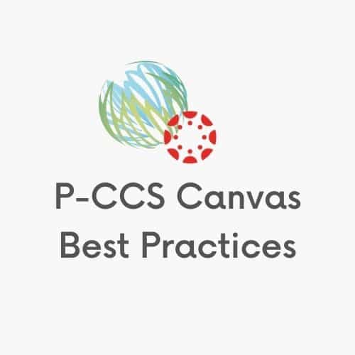 PCCS Canvas Best Practices PCCSK12 Tech