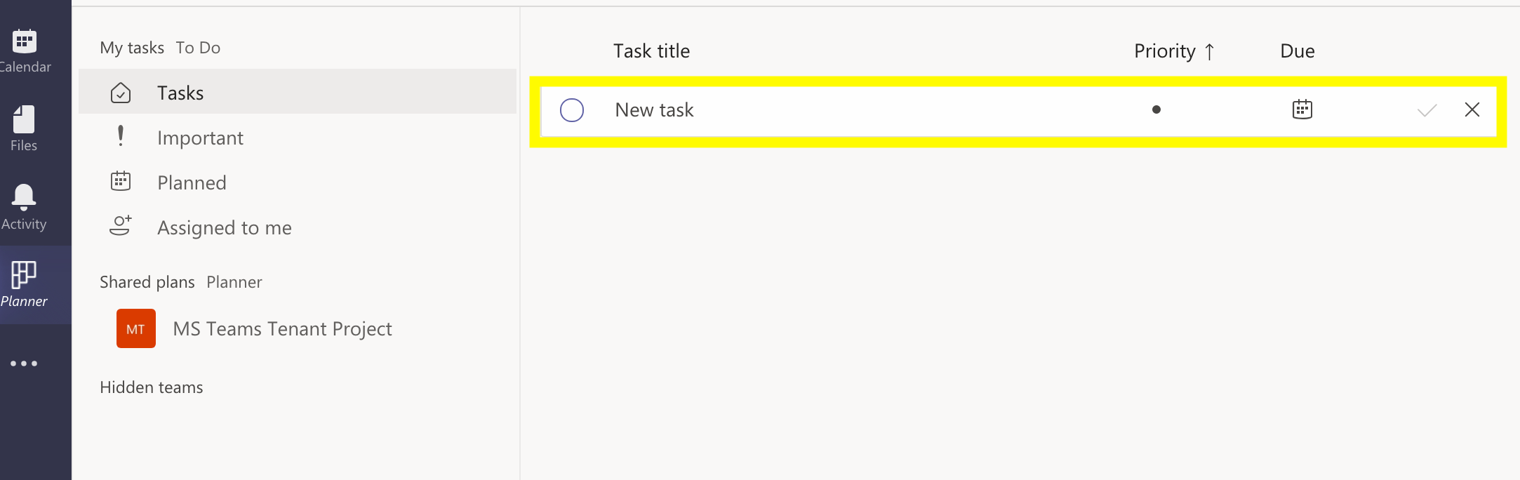 Adding Tasks in Microsoft Teams University IT
