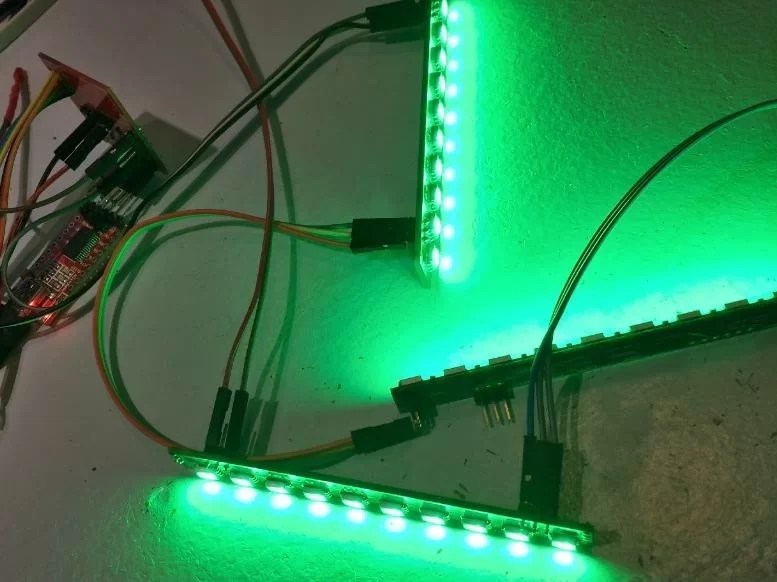 ESP8266 WS2812B LEDs on a Plate Scargill's Tech Blog