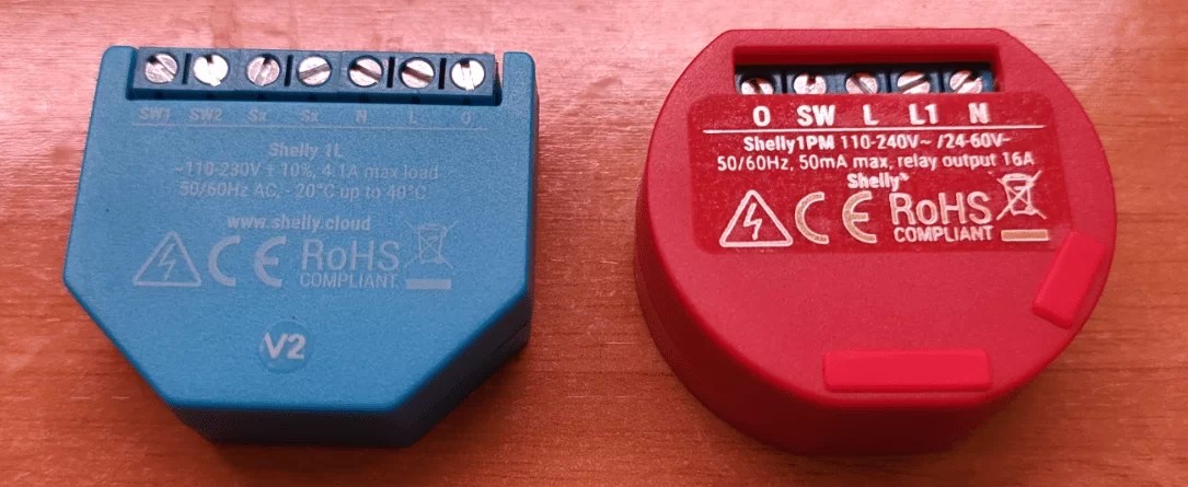 Shelly 1PM and Shelly 1L WiFi Relays - Scargill's Tech Blog