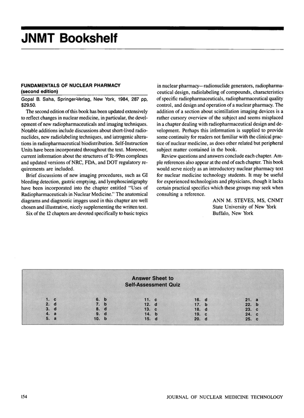 Fundamentals of nuclear pharmacy : Saha, Gopal B : Free.