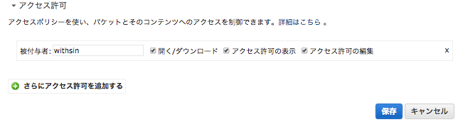 S3にアップロード時のpermission technote