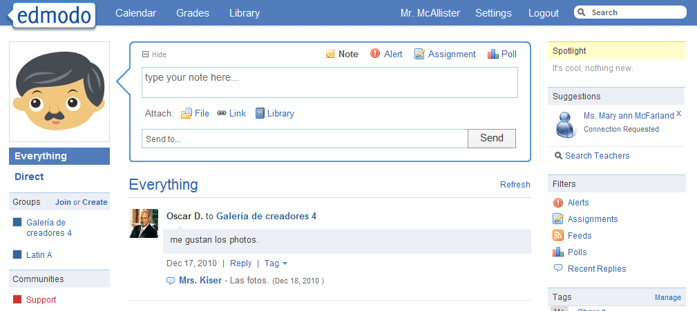 Augmenting Research with Edmodo Tech 4 Practice