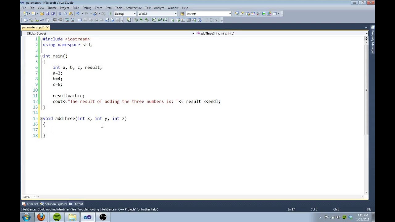 Multiple Parameters Trong C++ Techacademy