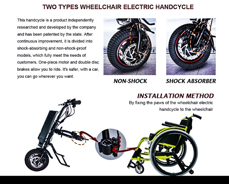 Handcycle Attachment Powers Manual Wheelchairs Electrically TechAcute