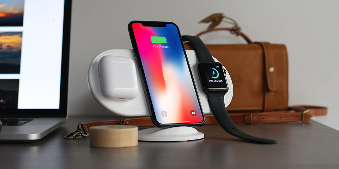 Plux is a wireless charging pad for your iPhone, Apple Watch, and AirPods