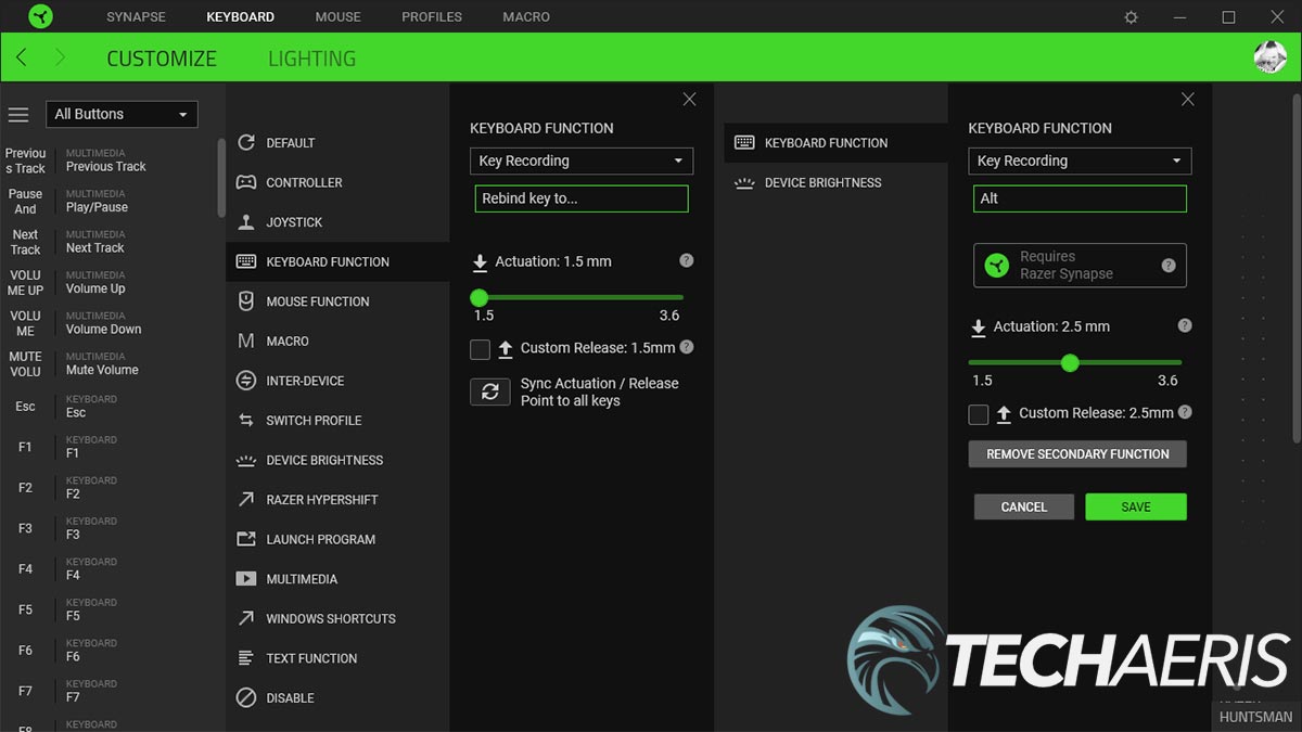 Razer's new gaming keyboard has adjustable actuation