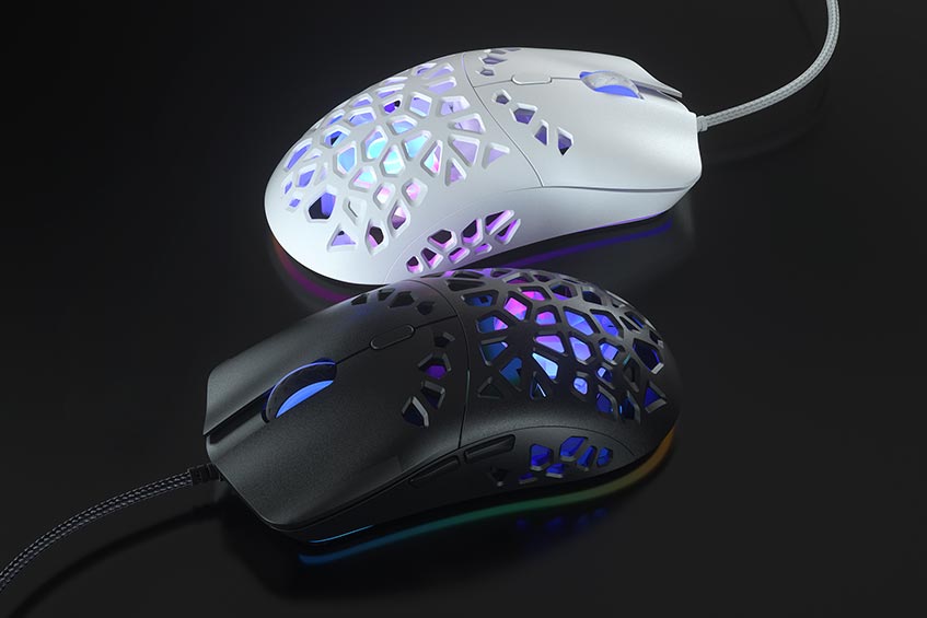 The Marsback Zephyr Pro gaming mouse comes with a builtin fan with RGB
