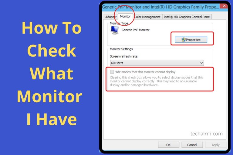 How To Check What Monitor I Have Windows 10 TechAlrm