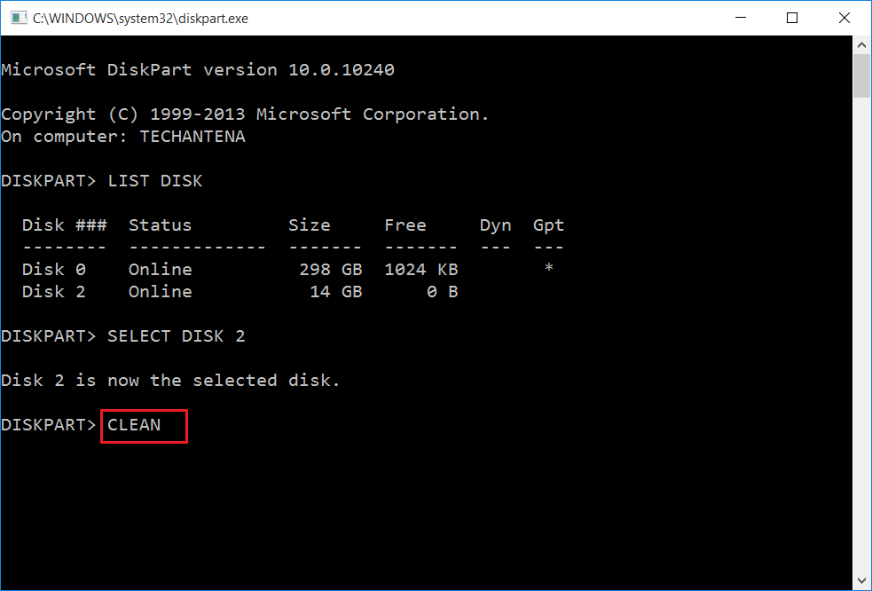 How to format my hard drive from command prompt memorynaa