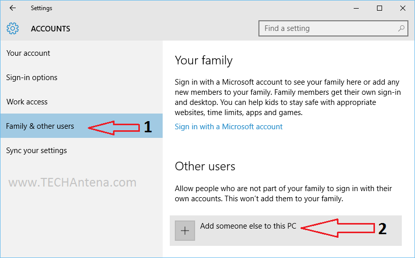 How to add multiple user accounts in Windows 10 PC?