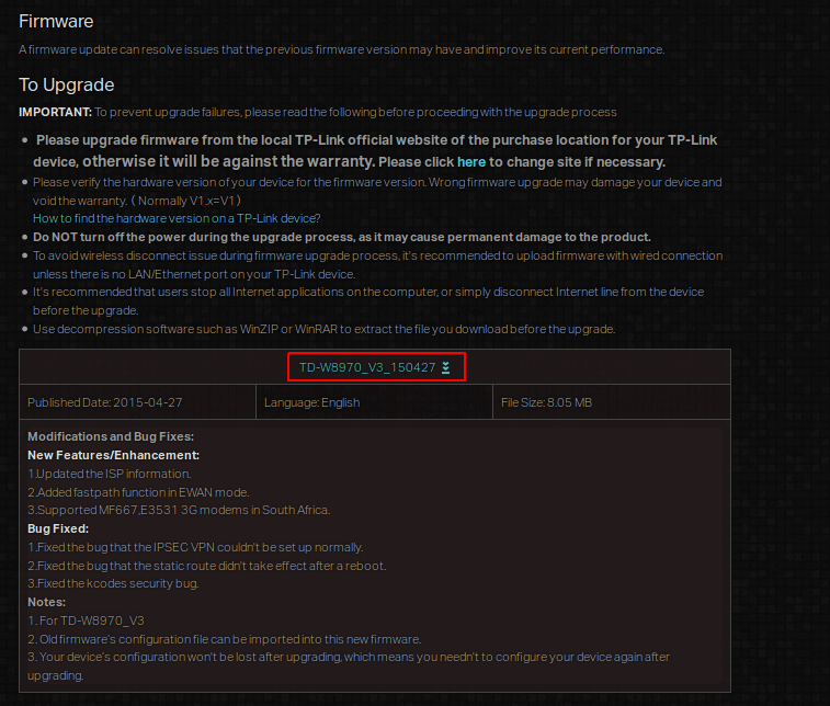 Download Firmware Tplink Tdw8901n V3 FIRMDOW