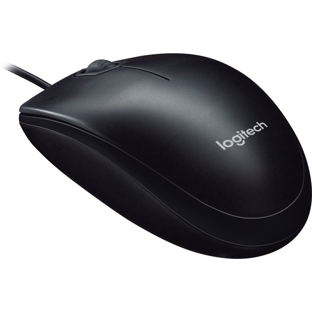 Logitech M90 Wired USB 1000 DPI Mouse Black Tech Arc