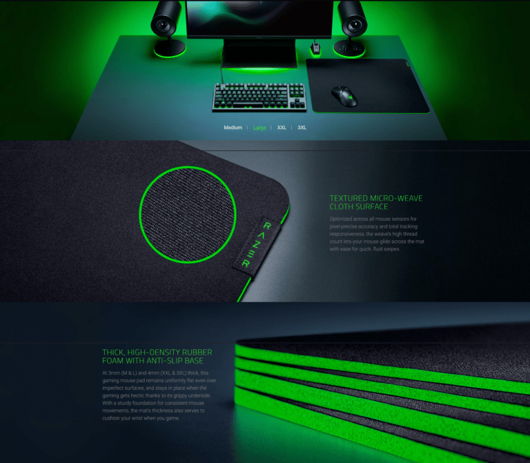 Razer Gigantus v2 Cloth Gaming Mouse Pad Large Tech Arc