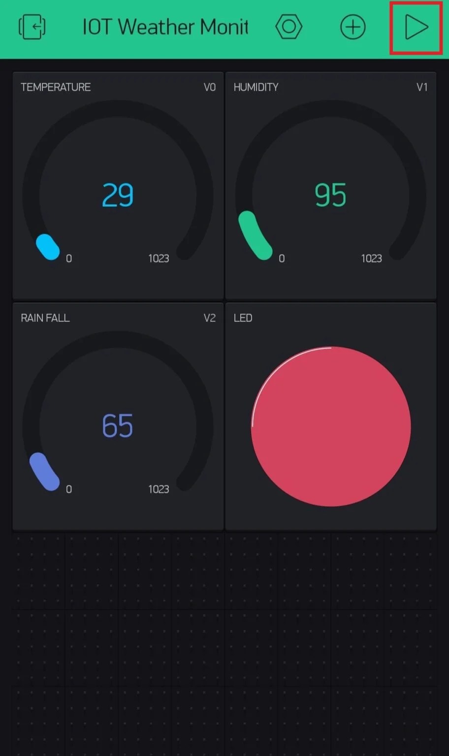 IoT Weather Monitoring System NodeMCU Blynk App