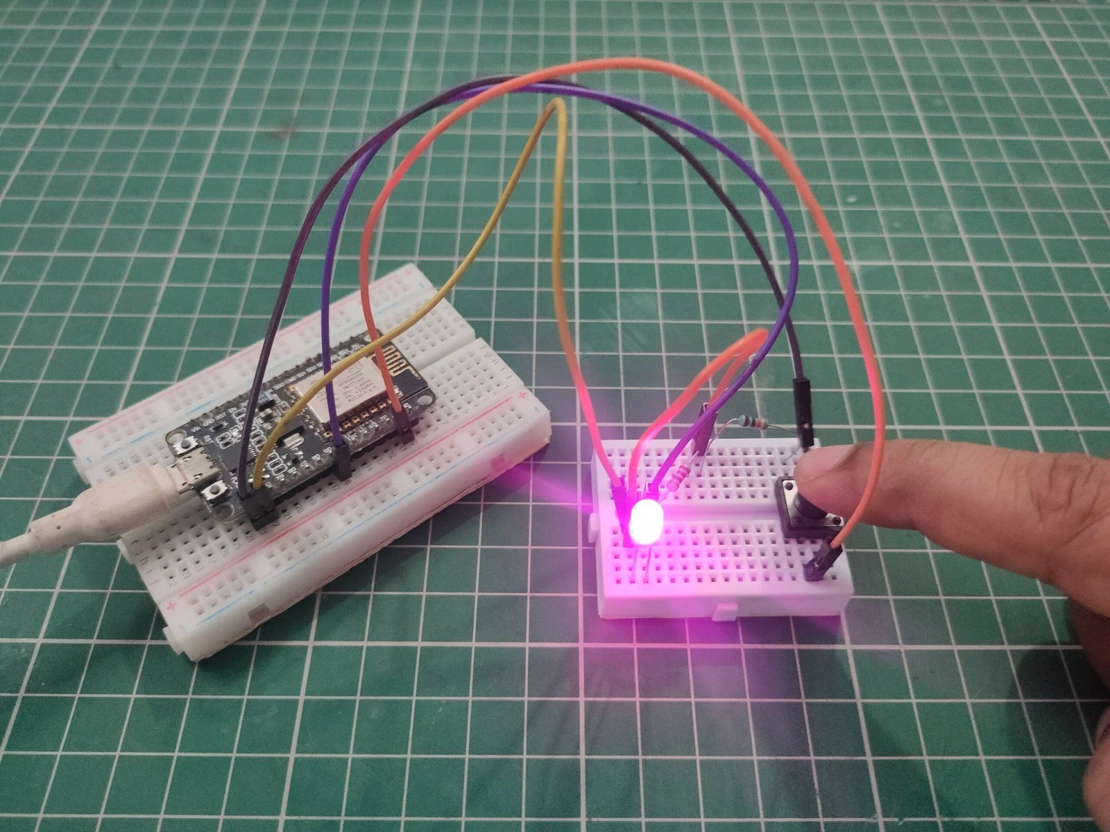 LED Interfacing With Nodemcu Mini Project esp8266 led