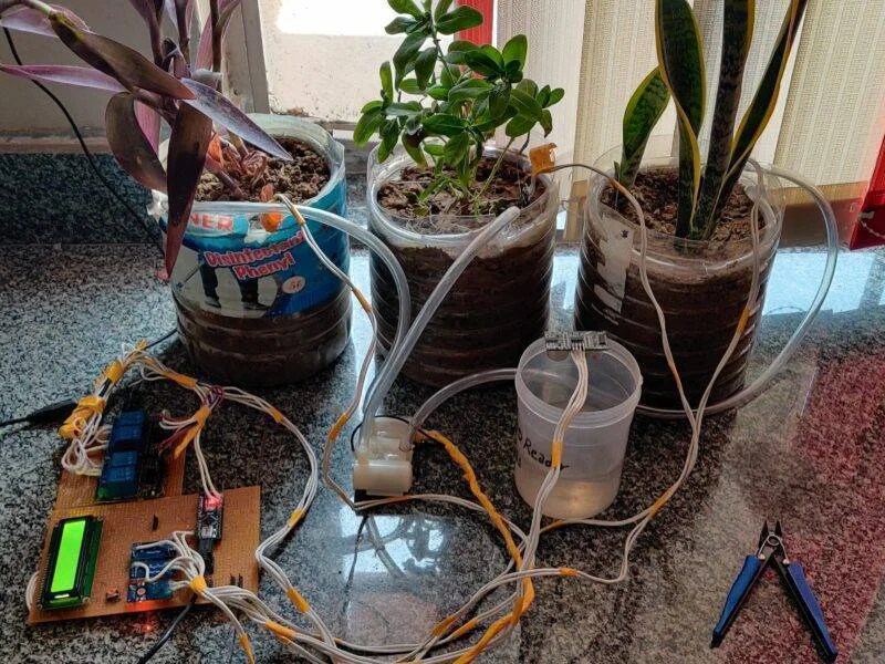 Automatic plant watering project using Arduino Arduino smart Irrigation
