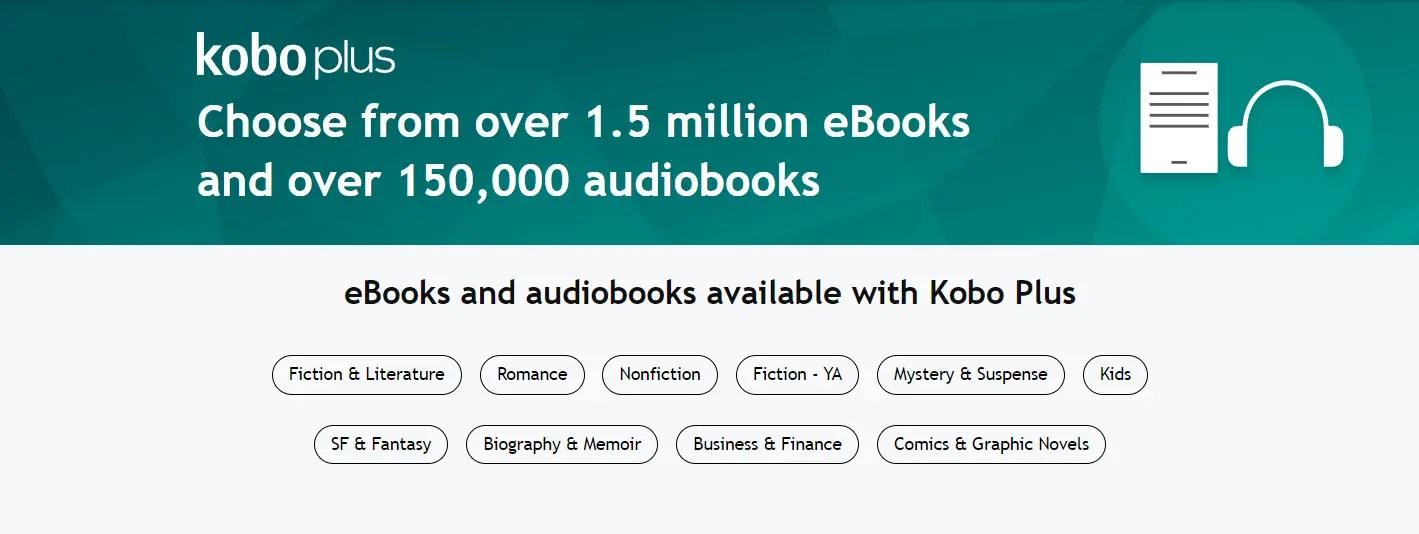 Reseña El servicio de suscripción Kobo Plus Read & Listen es más que