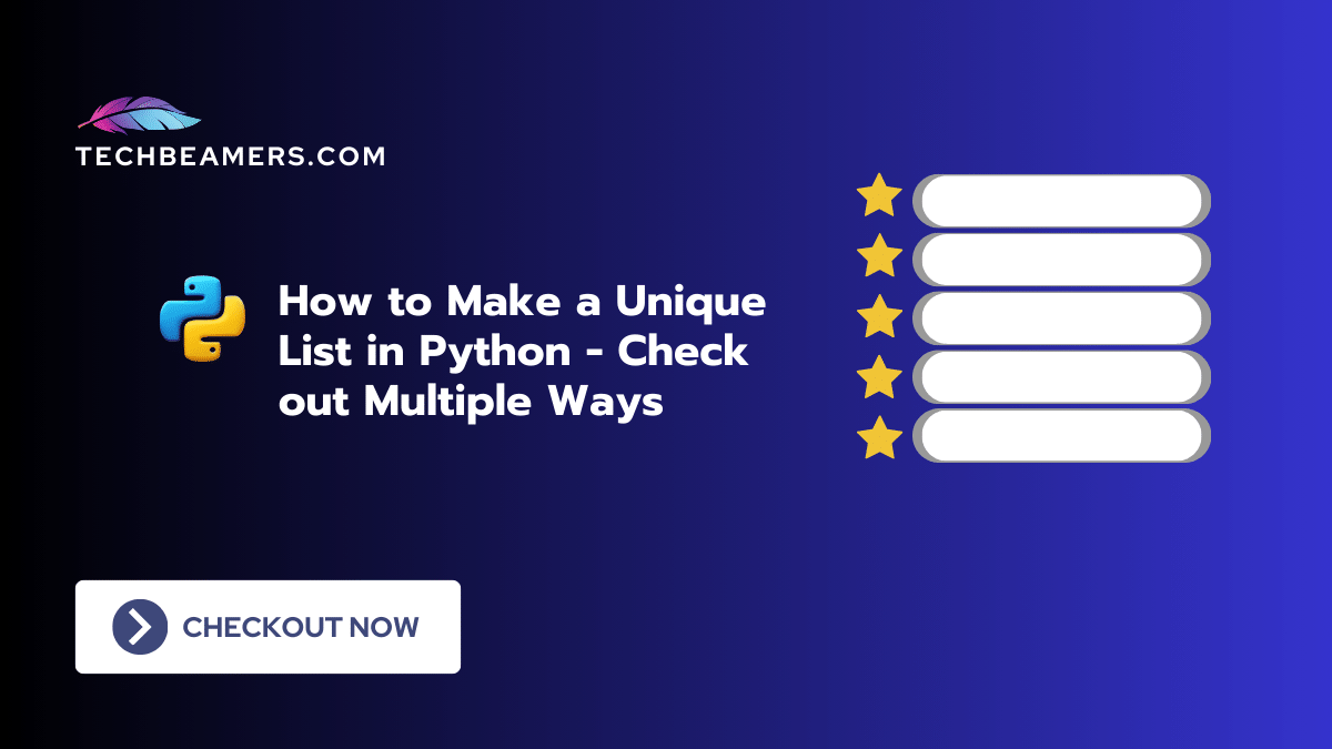 5 Python Methods to Get Unique Values from List