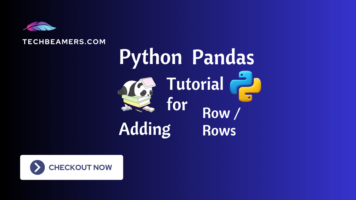 How to Add a Row in Pandas DataFrame?