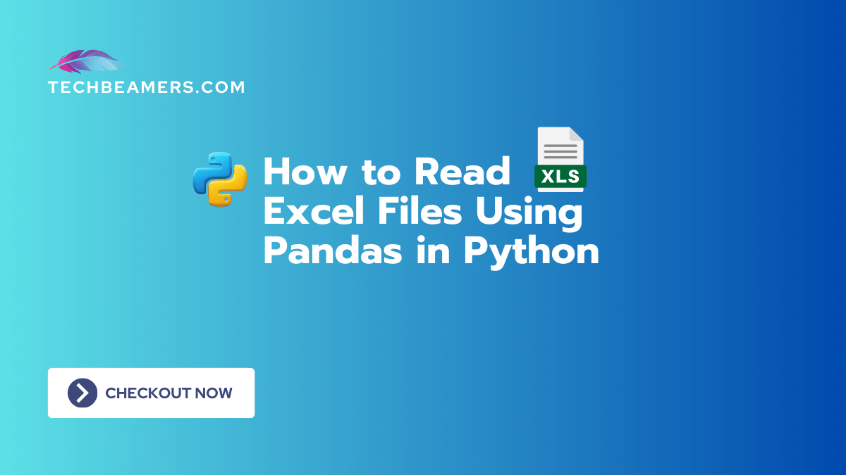 Read Excel Files Using Pandas in Python With Examples
