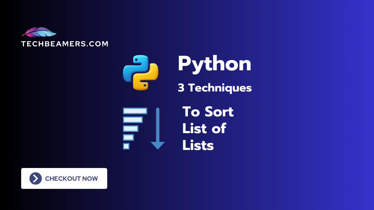 Simple Ways to Sort List of Lists in Python