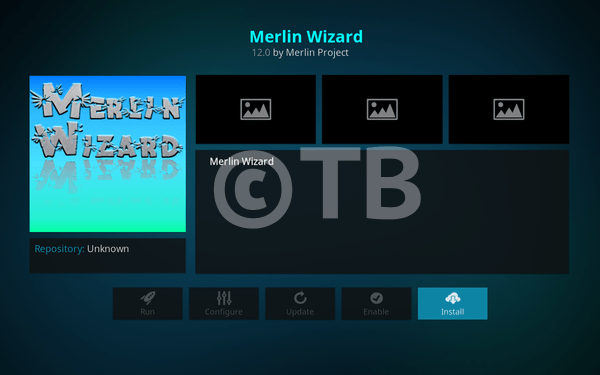 Install Merlin Wizard on Kodi 17.3 Krypton