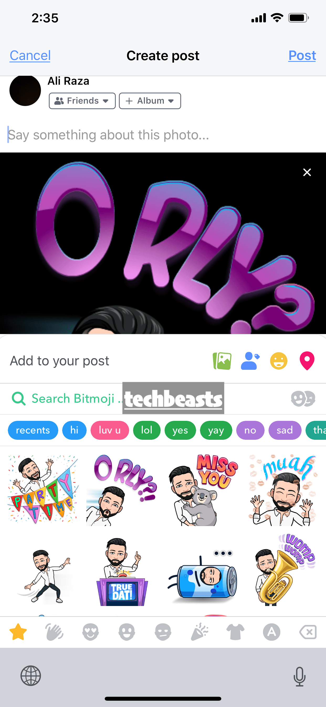 Use Bitmoji on Facebook [ PC & Mac ] [ Tutorial ] TechBeasts