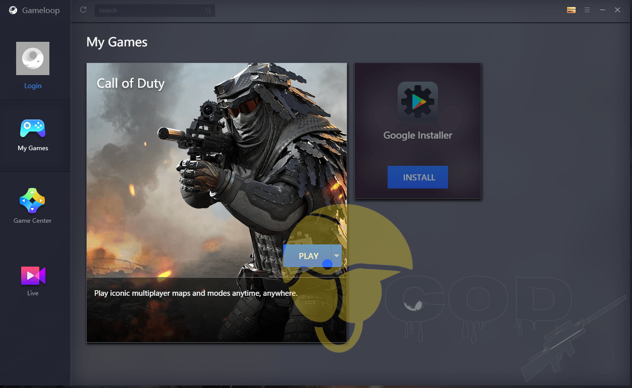 playing COD Mobile on PC via Gameloop