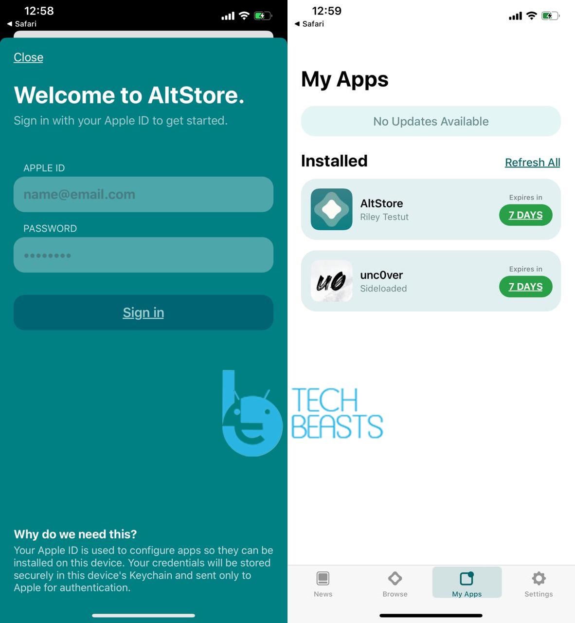 Download & Install Unc0ver 5.3.1 via AltStore Jailbreak