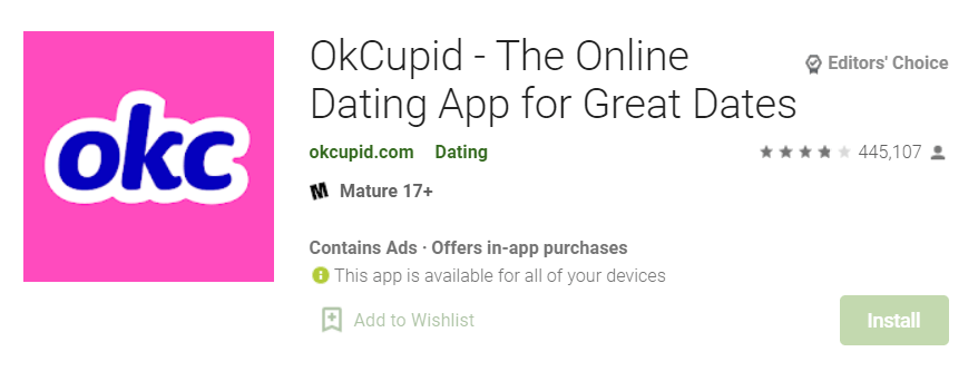 OkCupid The #1 Online Dating App for Great Dates for PC