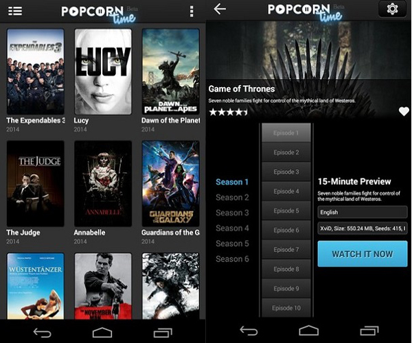 Popcorn Time APK 3.6.7 Download Latest version for Android